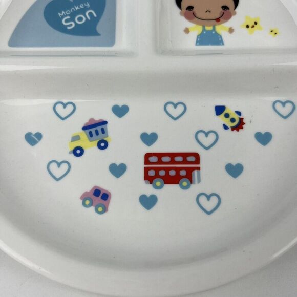 Cloverleaf Designed by England Ultra Bone China Eco Friendly Toddler Boy Plate - Picture 4 of 7